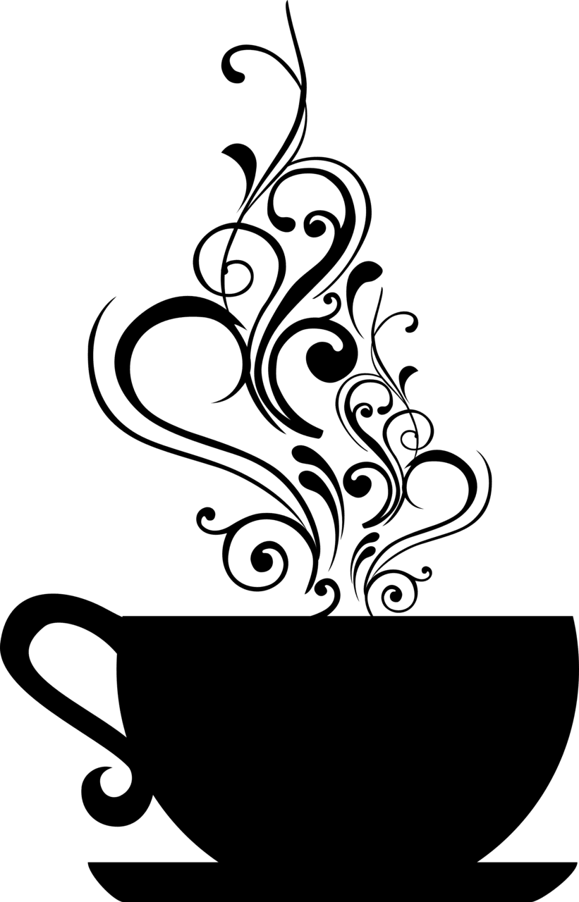 Coffee cup high tea clipart bing vector