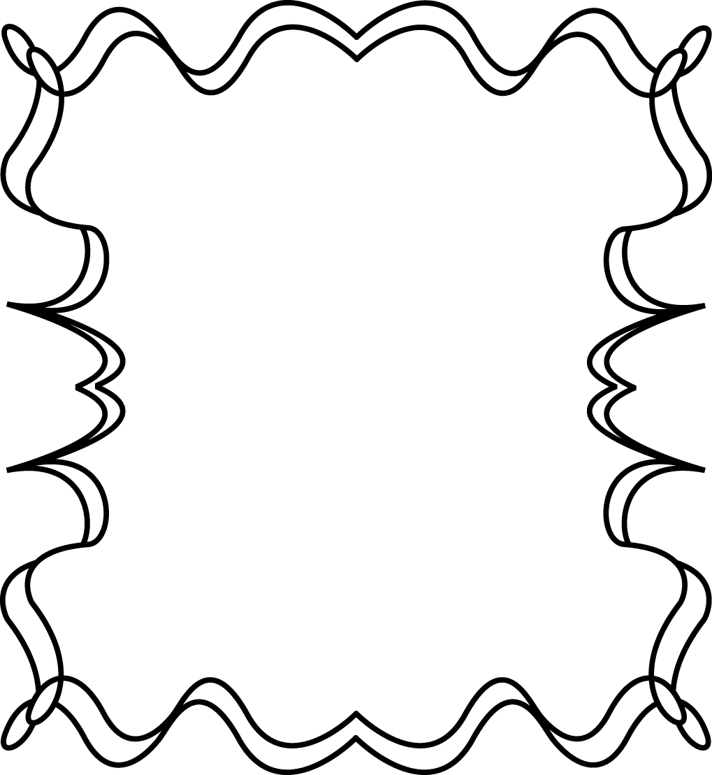 Full page squiggly zig zag border frame clipart frames photo