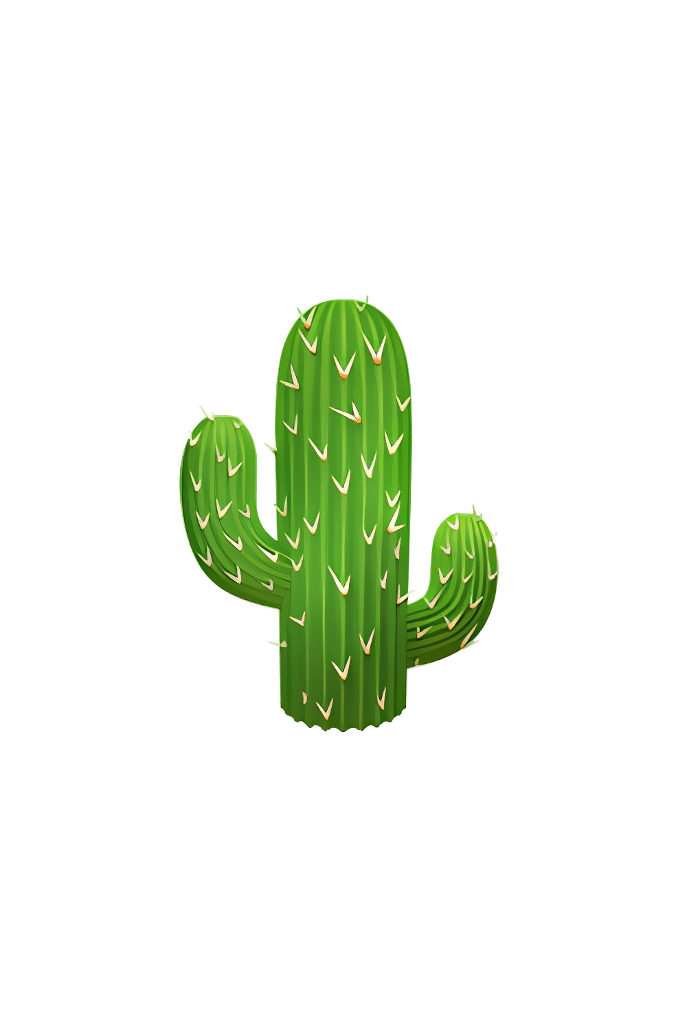 Cactus emoji clipart background