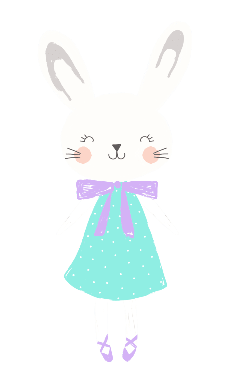 Rabbit pin page clipart free