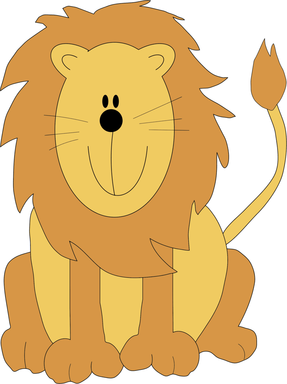 Cartoon lion clipart picture