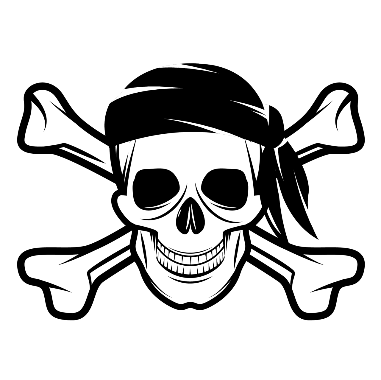 Skull pin page clipart logo