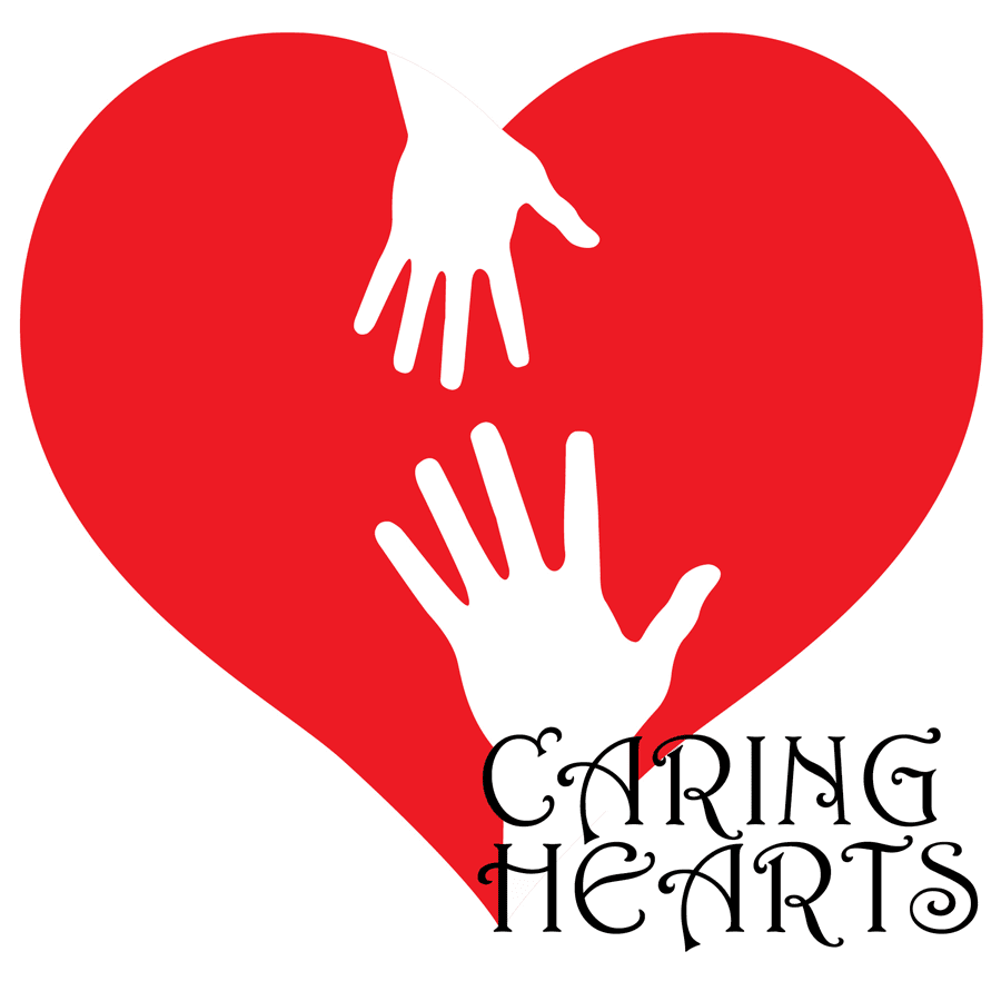 Heart with helping hand clipart vector