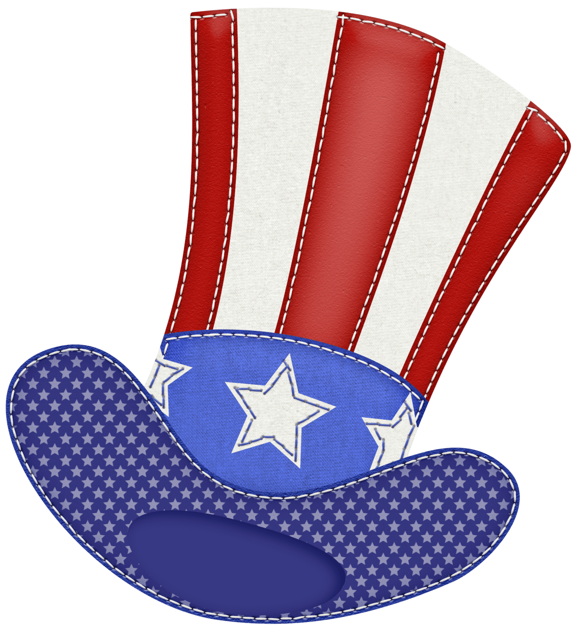 4th of july patriotic hat clipart picture