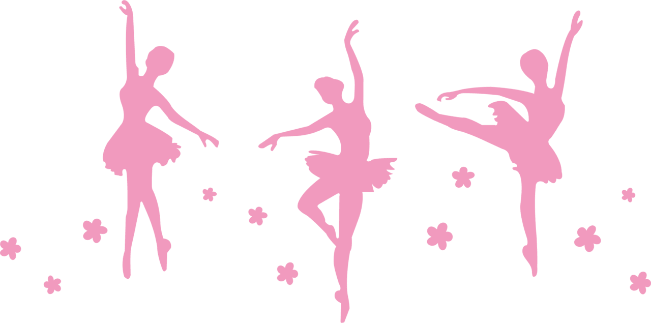 Cheerleader ballerinas clipart image