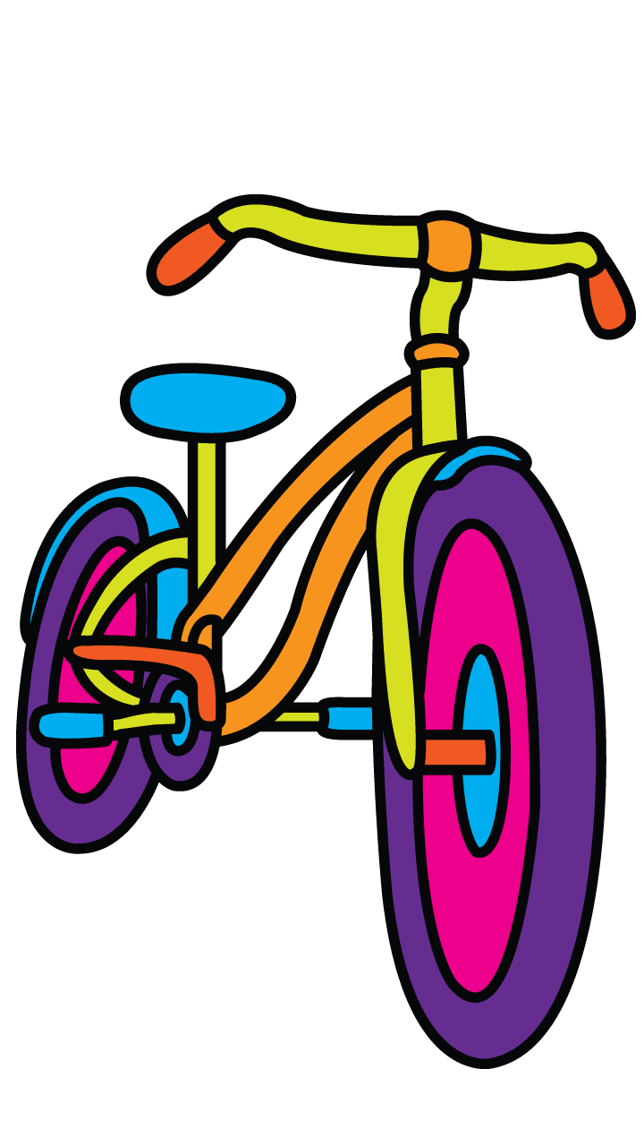 Bike pin page clipart free