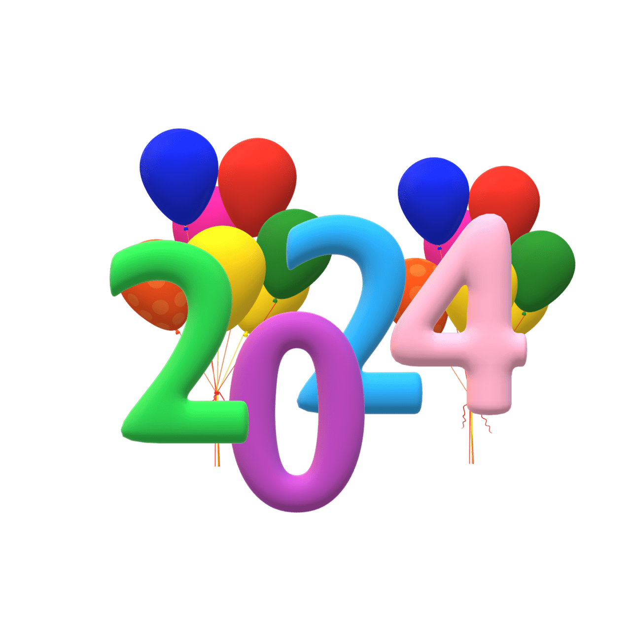 Happy new year 2024 clipart photo 2