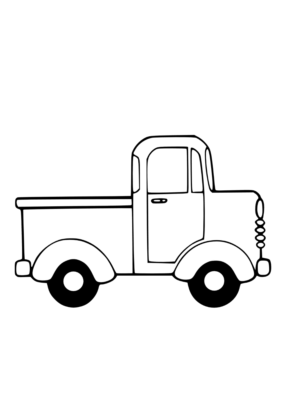 September pickup truck clipart black and panda images