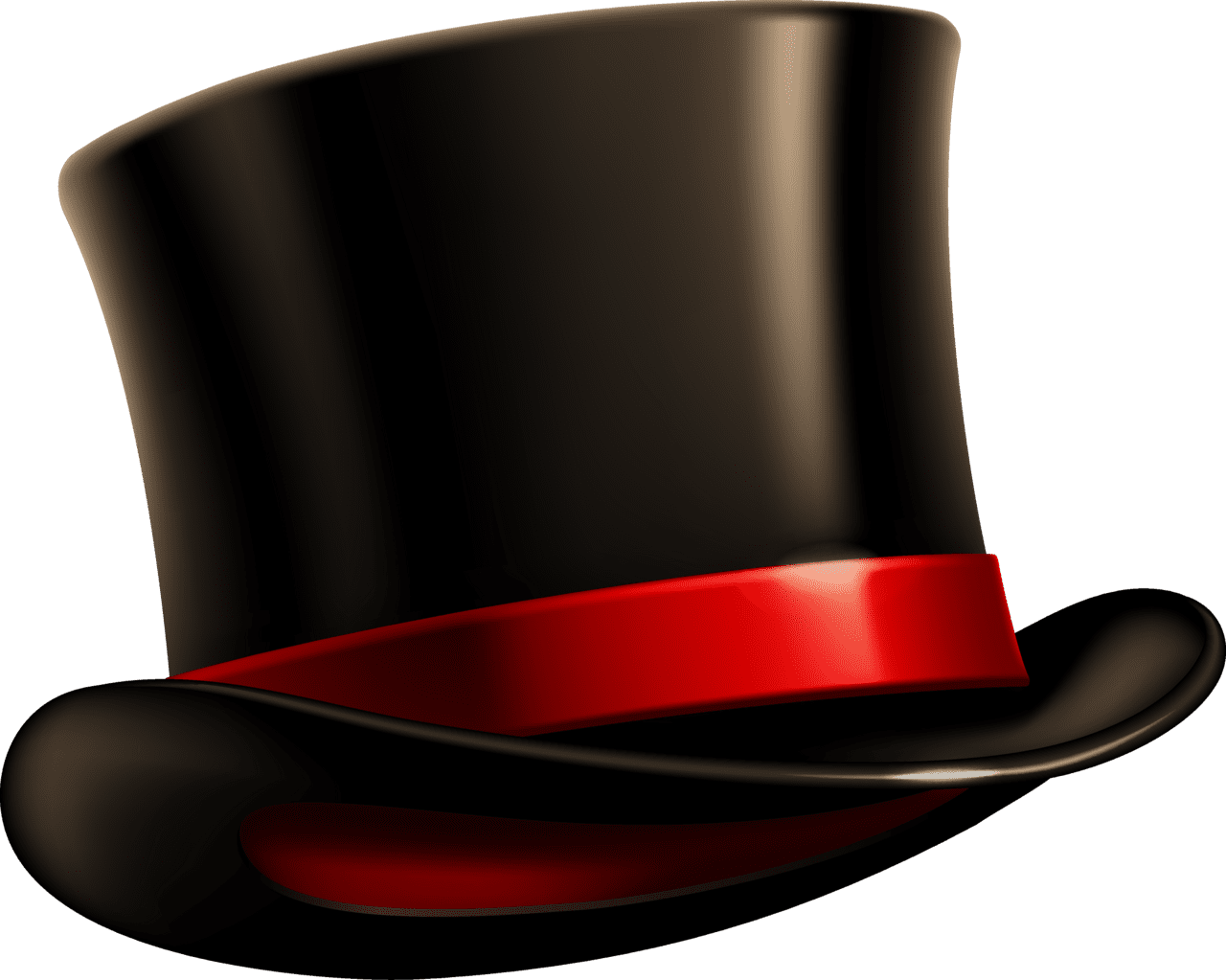 Black top hat clipart image