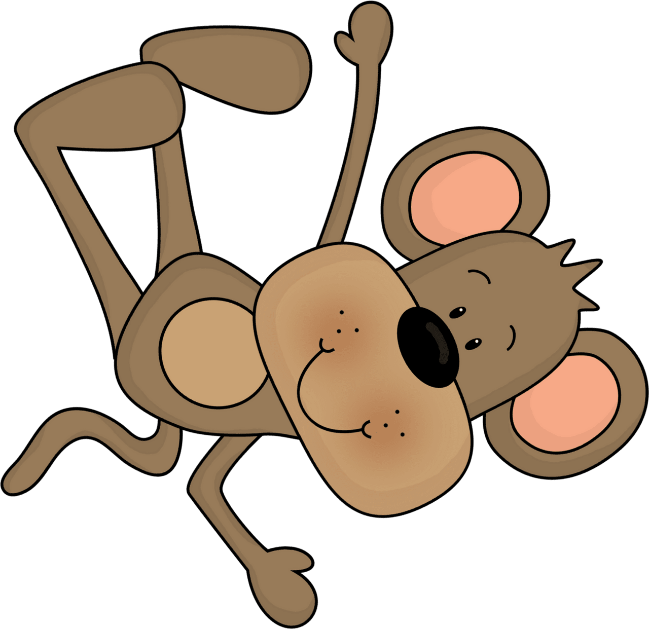 Monkey cute clipart free