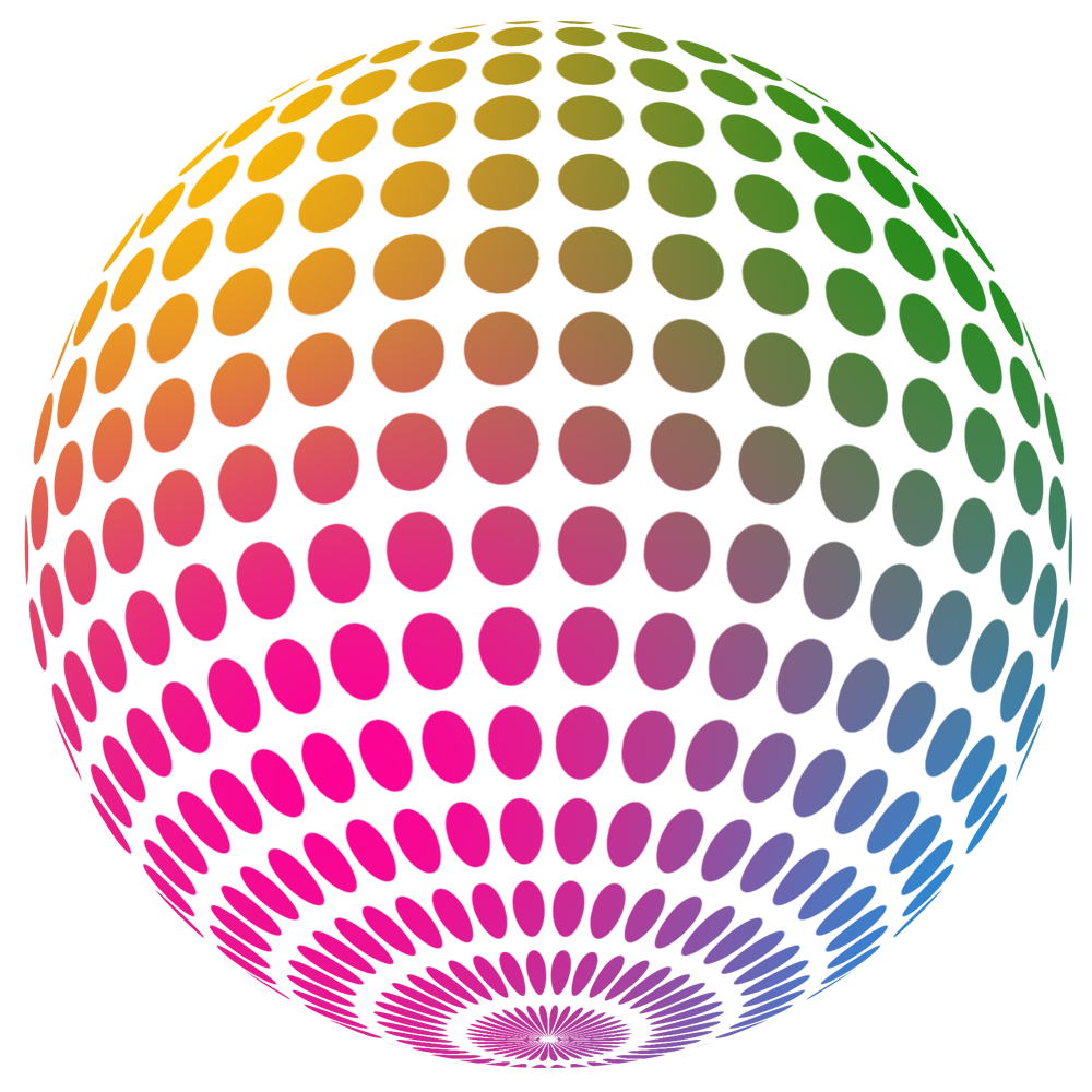 Disco ball pin page clipart image