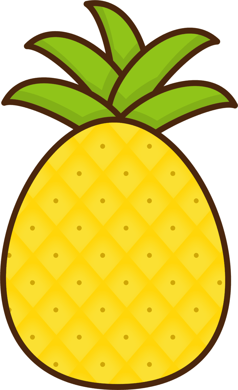Pineapple pin page clipart free 2