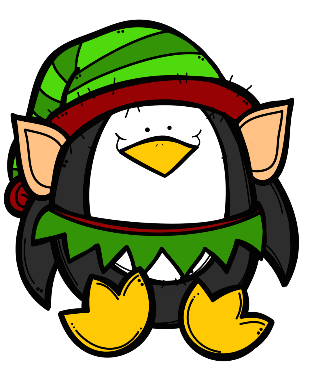 Penguin operation elf creative clips selfless challenge clipart background