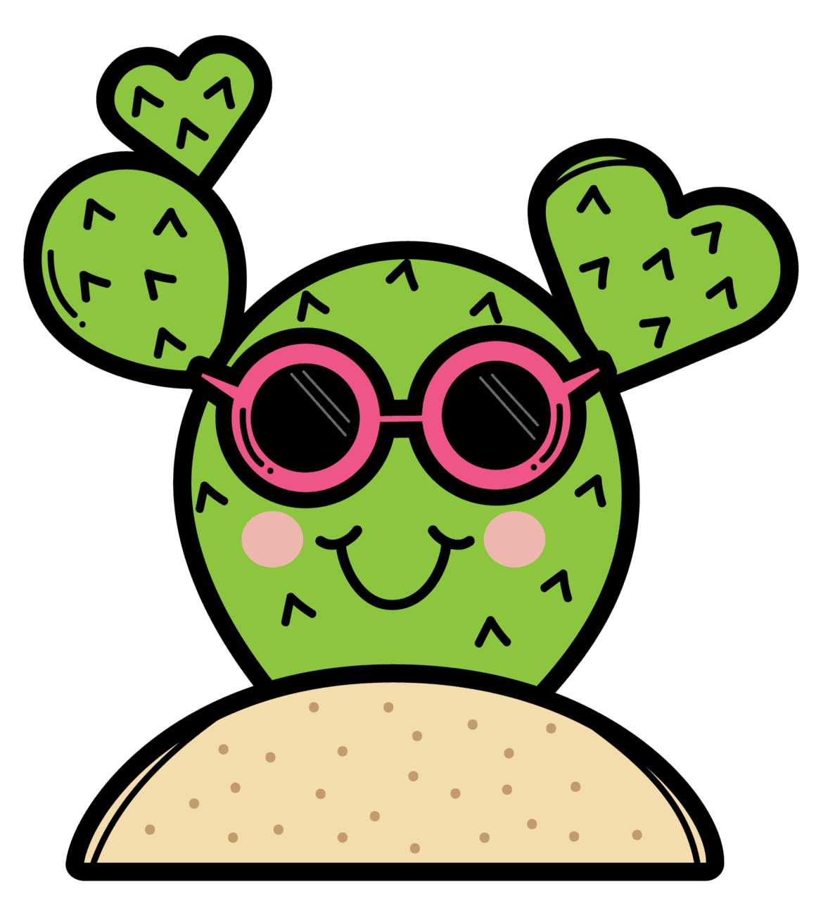 Cactus pin page clipart picture