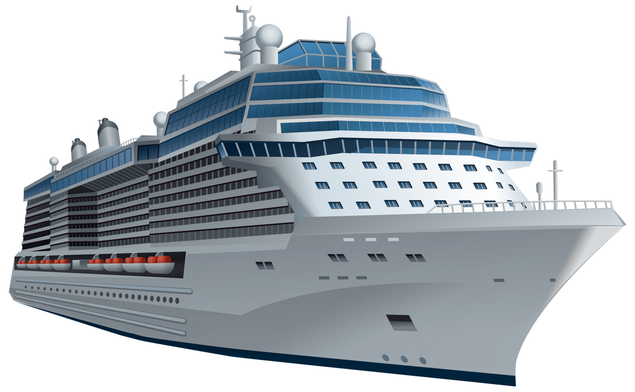 Boat cruise ship plu clipart transparent