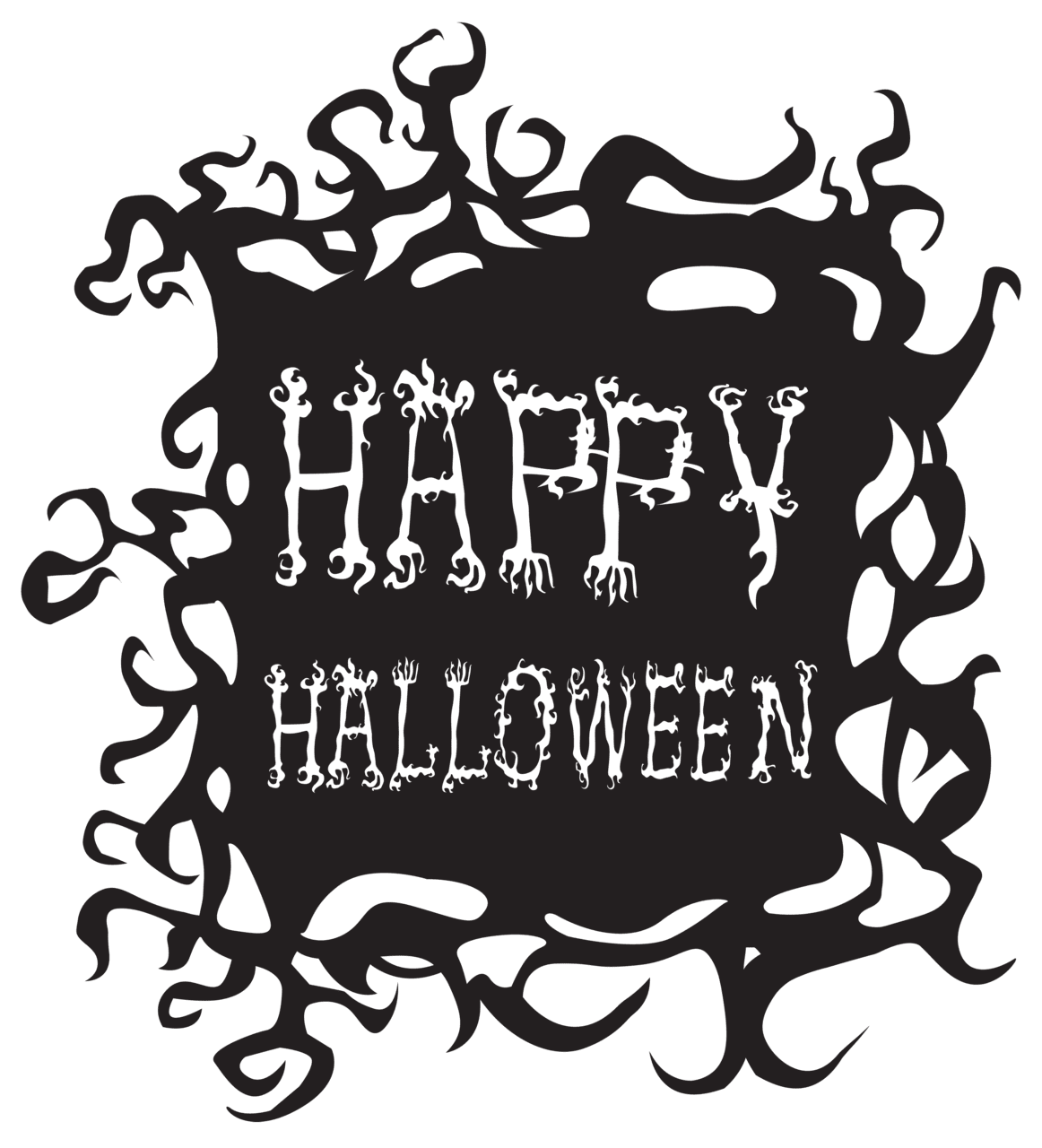 Happy halloween clipart image 2