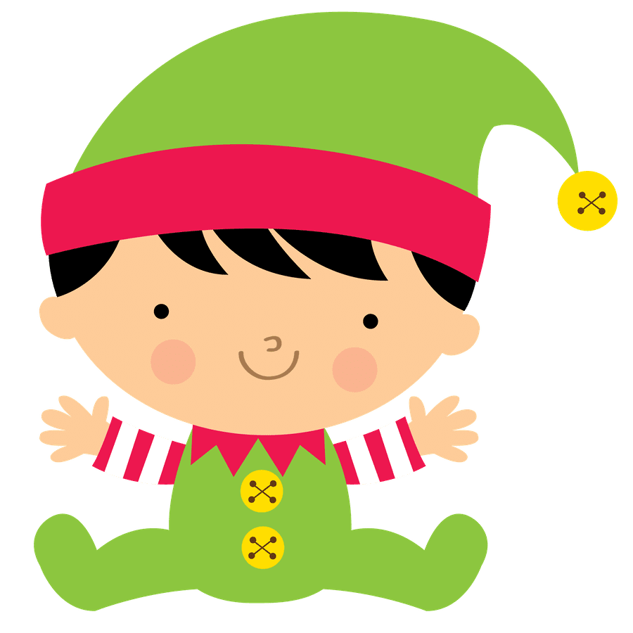 Elf pin page clipart image 2