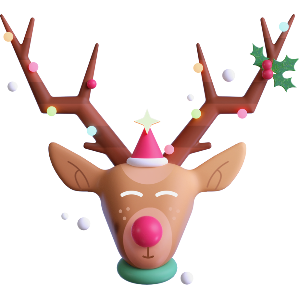 Reindeer christmas clipart photo