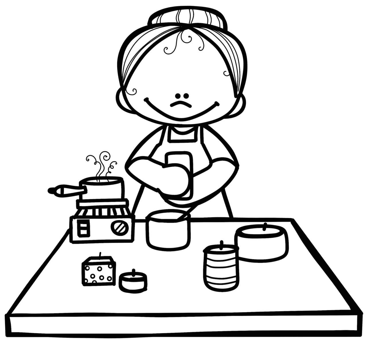 Cooking pin page clipart clip art 2