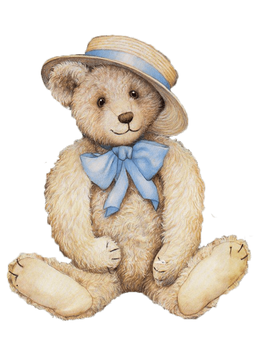 Bear pin page clipart image