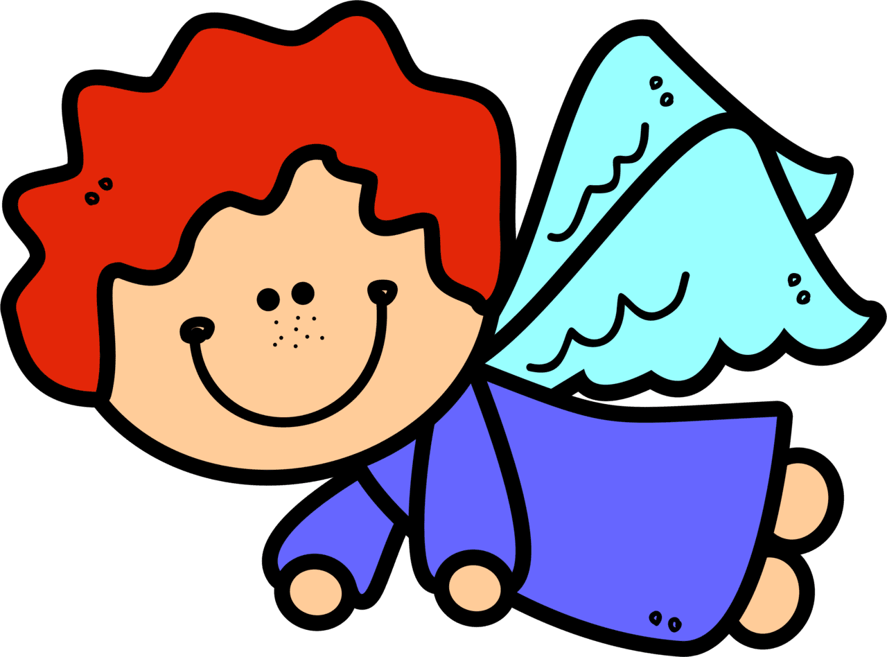 Angel christmas doodles and crafts for kids clipart photo