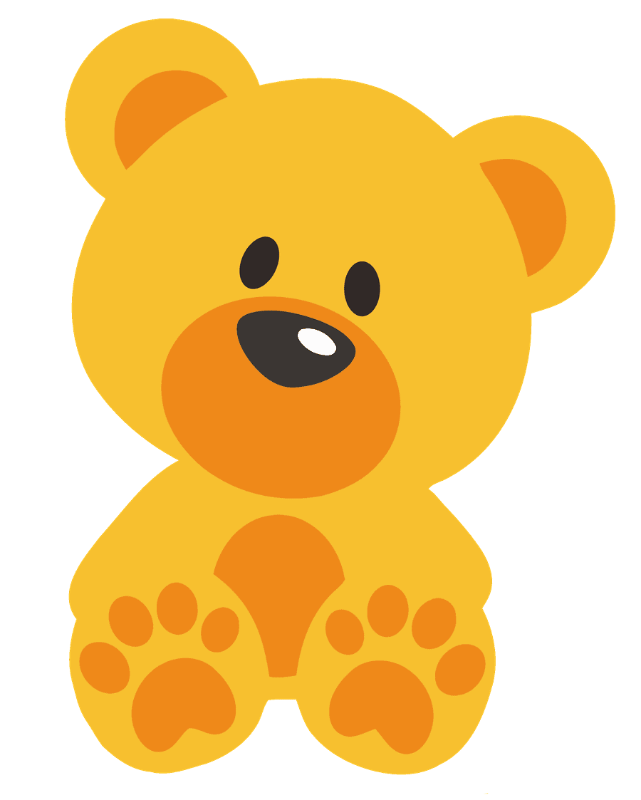 Bear pin page clipart image 2