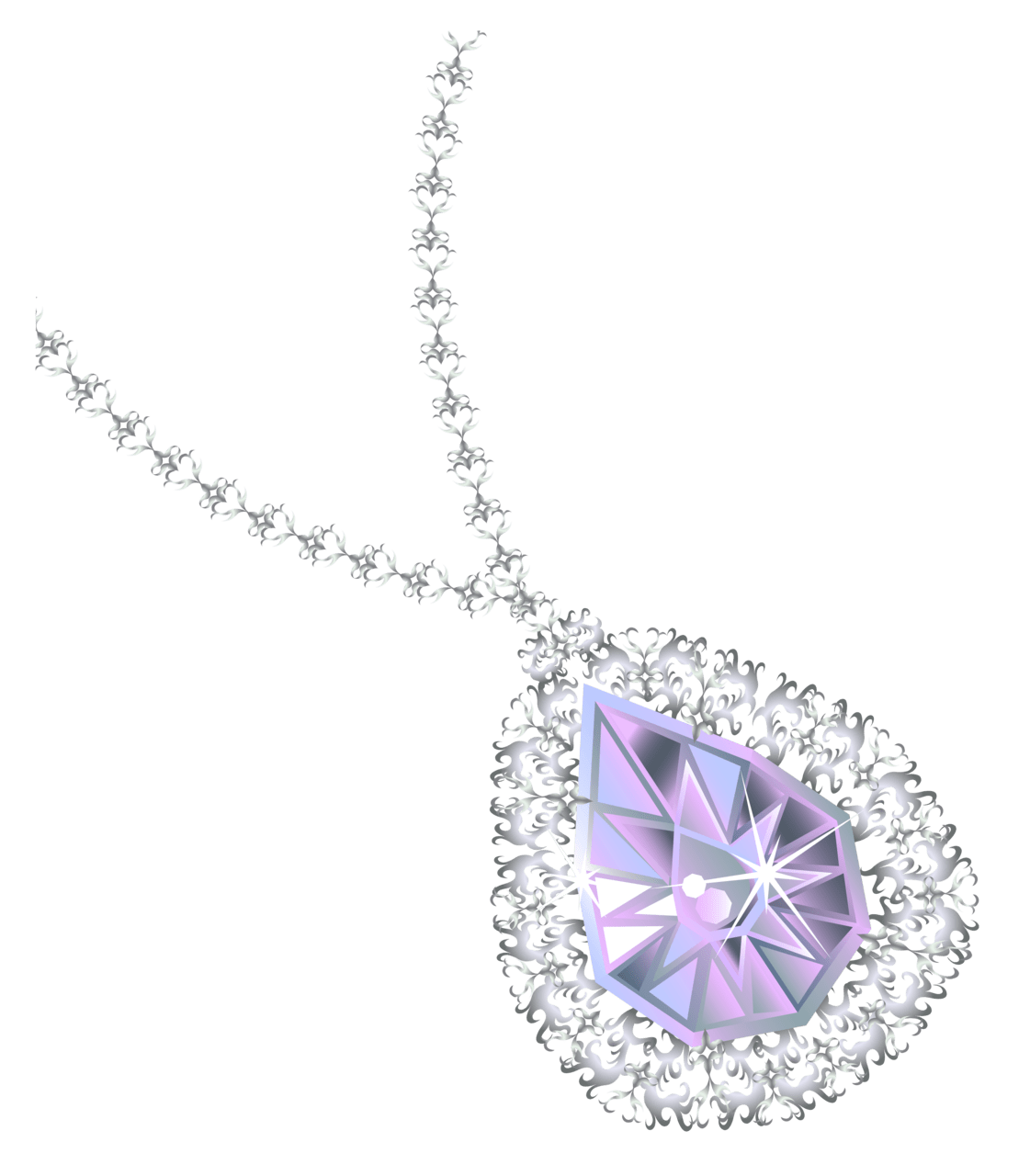 Necklace earring diamond jewellery picture frame clipart