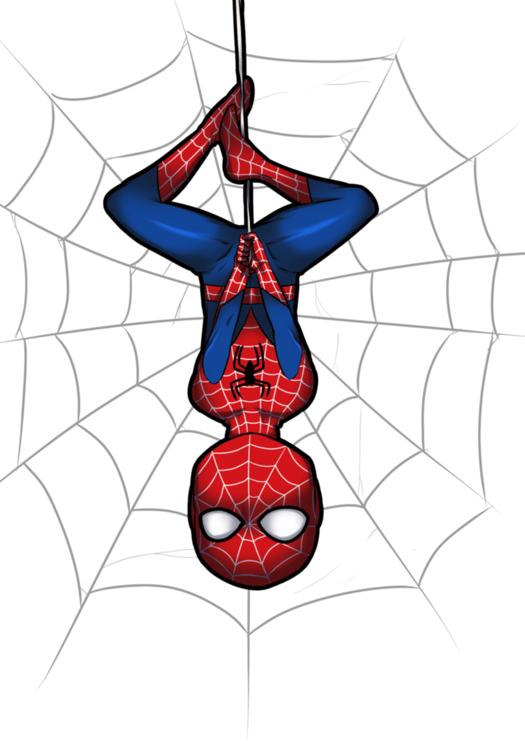 Spider pin page clipart clip art 2