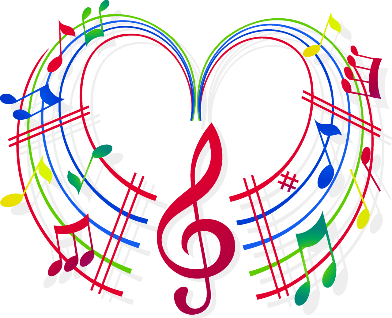 Music note pin page clipart free