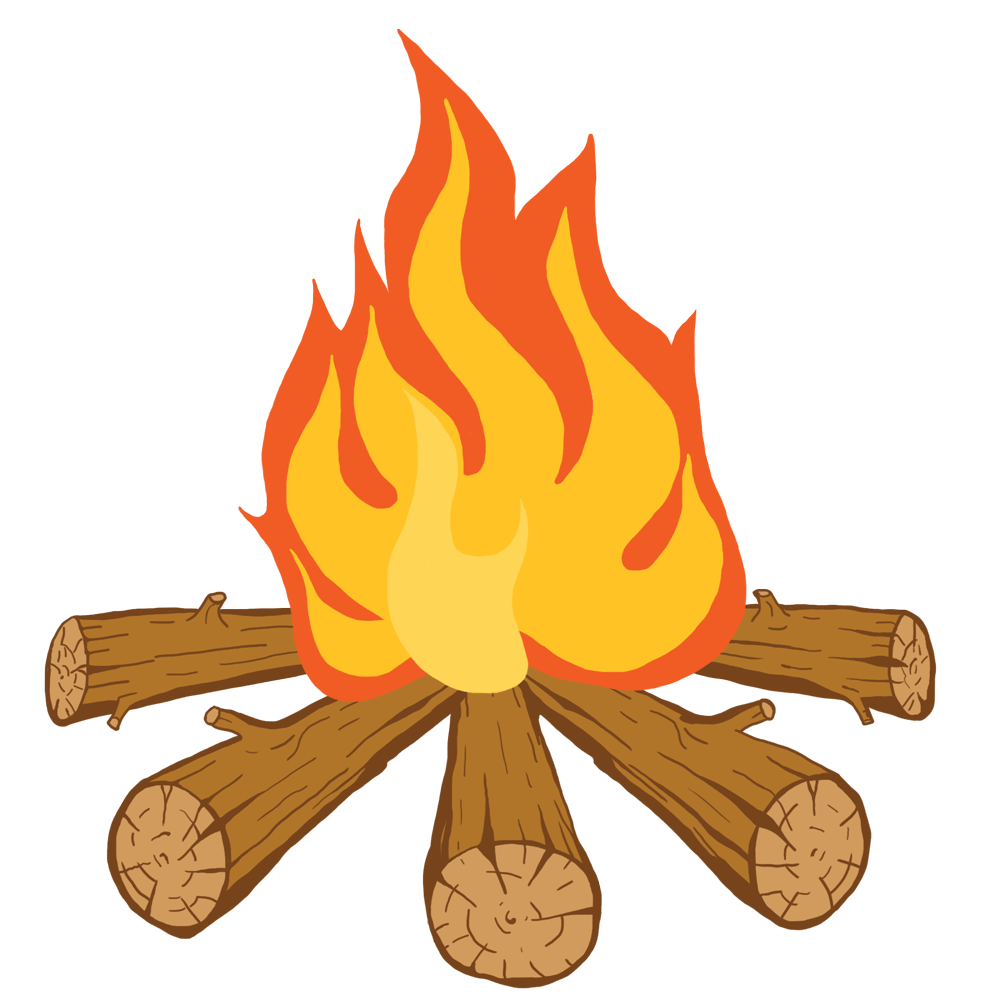 Flame pin page clipart image 2