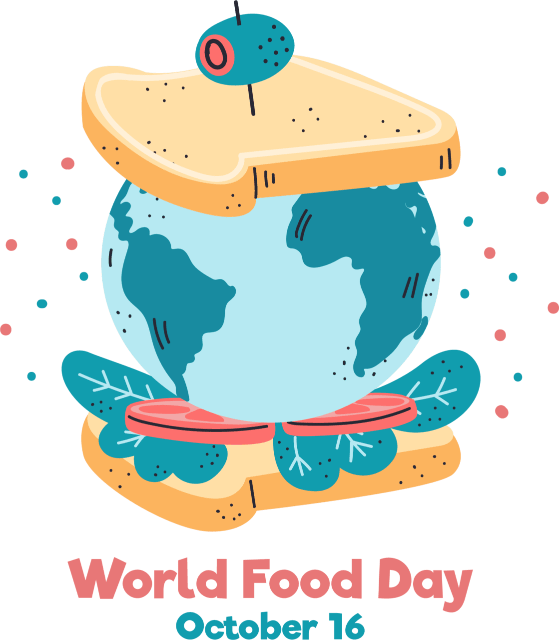 World food day vector clipart