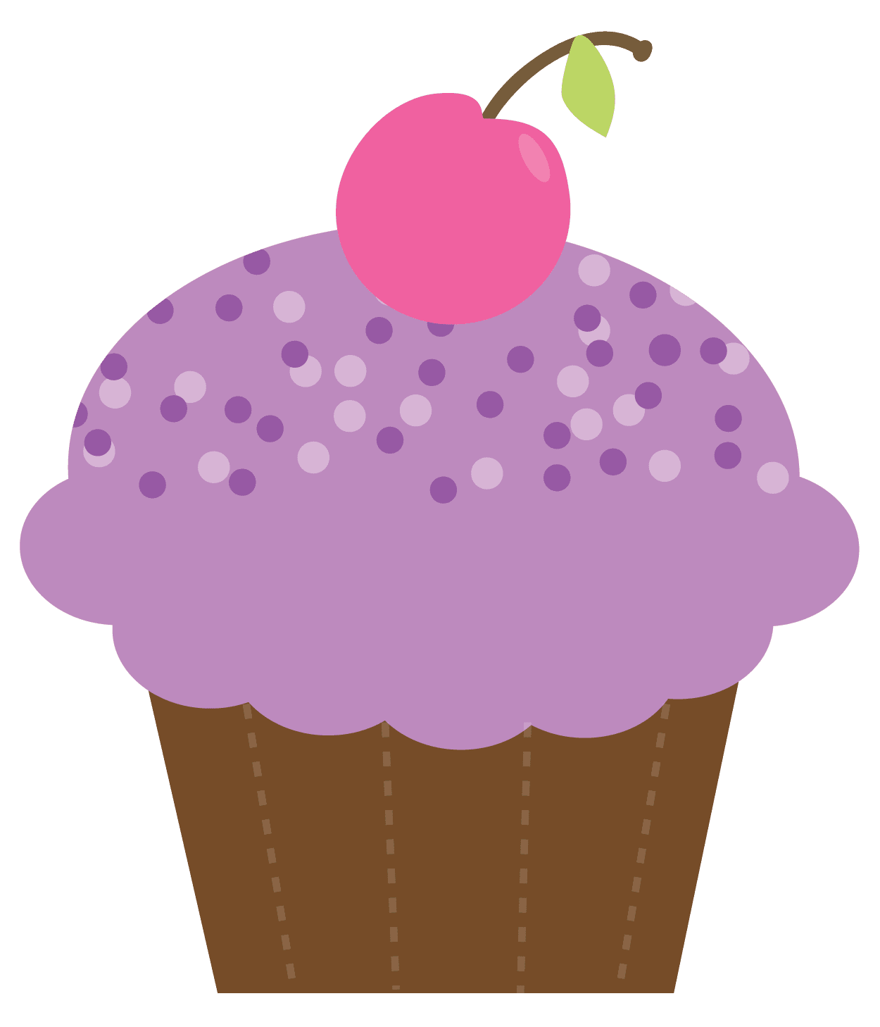 Drawing cup cake clipart vector