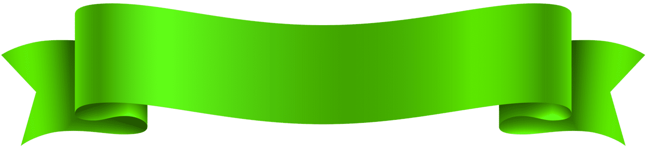 Green banner clipart image