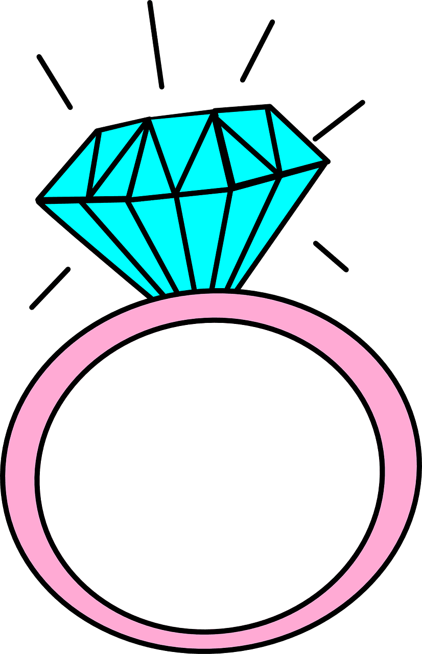 Cartoon diamond vector graphic clipart