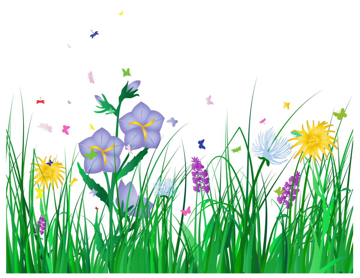 Spring pin page clipart background 3