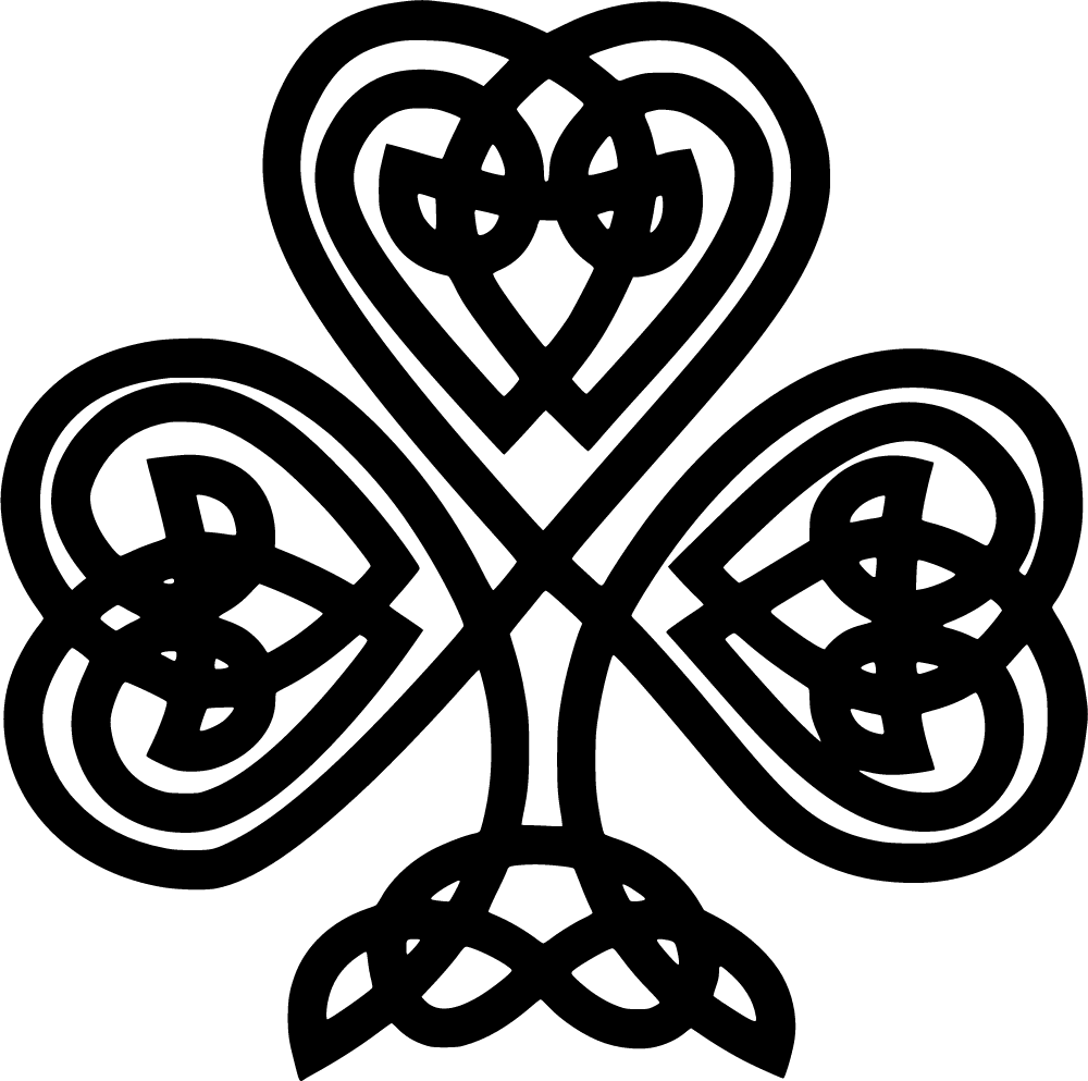 Shamrock pin page clipart photo 2