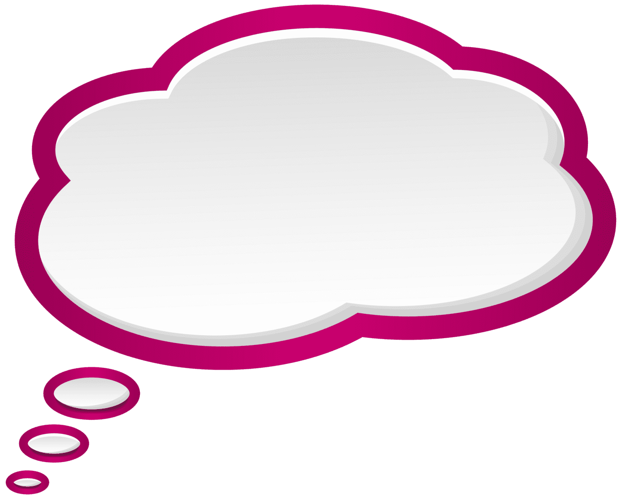 Bubbles bubble speech pink white clipart image