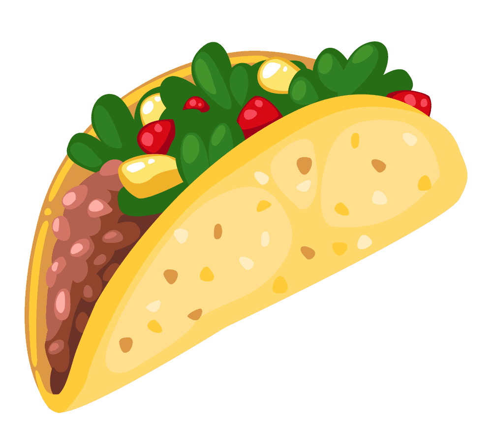 Food cartoon taco clipart clipartcow photo