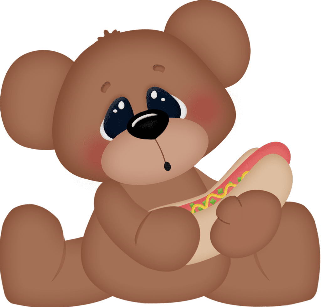 Teddy bear picnic fuzzy clipart free