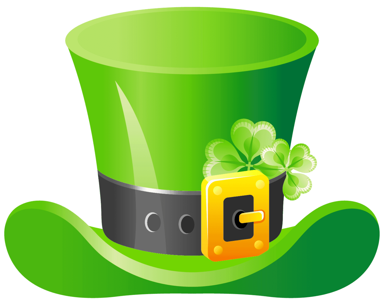 Shamrock st patrick hat clipart picture