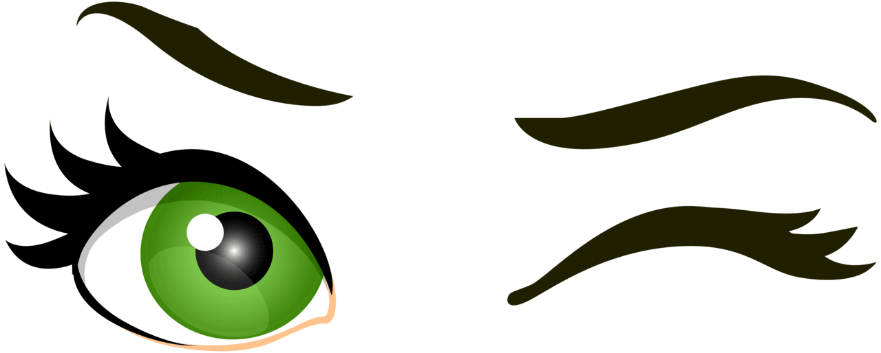 Green clipart eye cute borders vectors animated black and