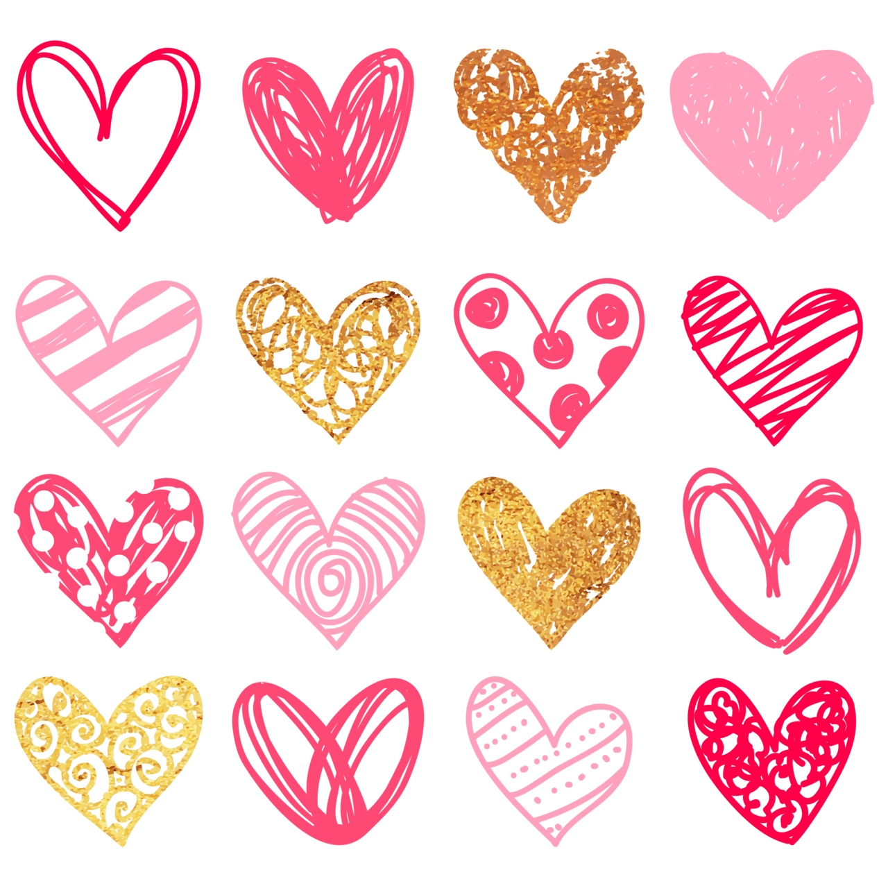 Heart black and white doodle clipart valentines picture