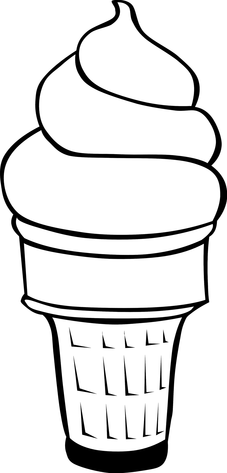 Clipart image fast food desserts ice cream cones soft serve id 2