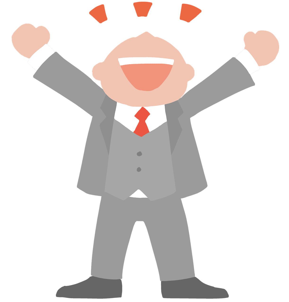 Person happy joy success image clipart