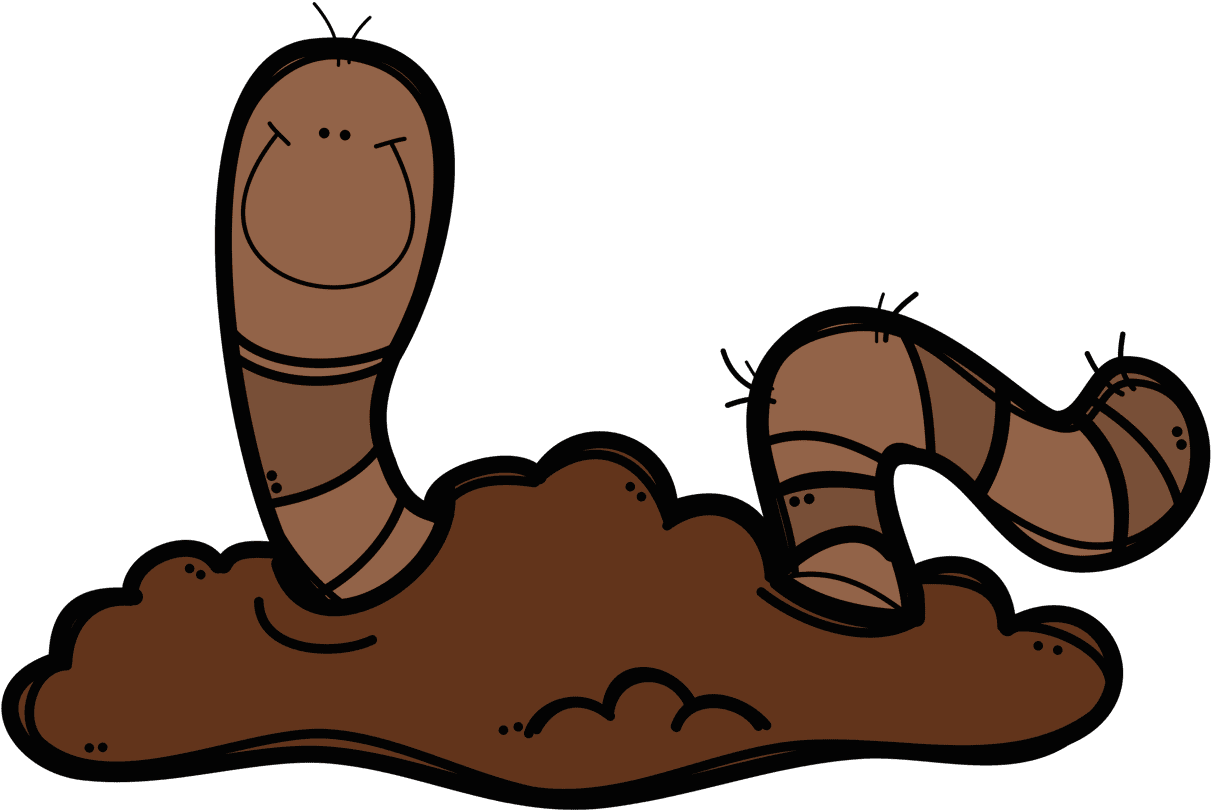 Science dirt worms clipart transparent