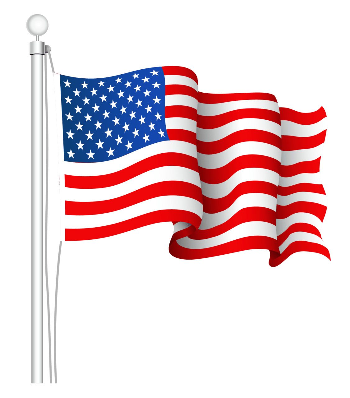 4th of july united states flag clipart picture