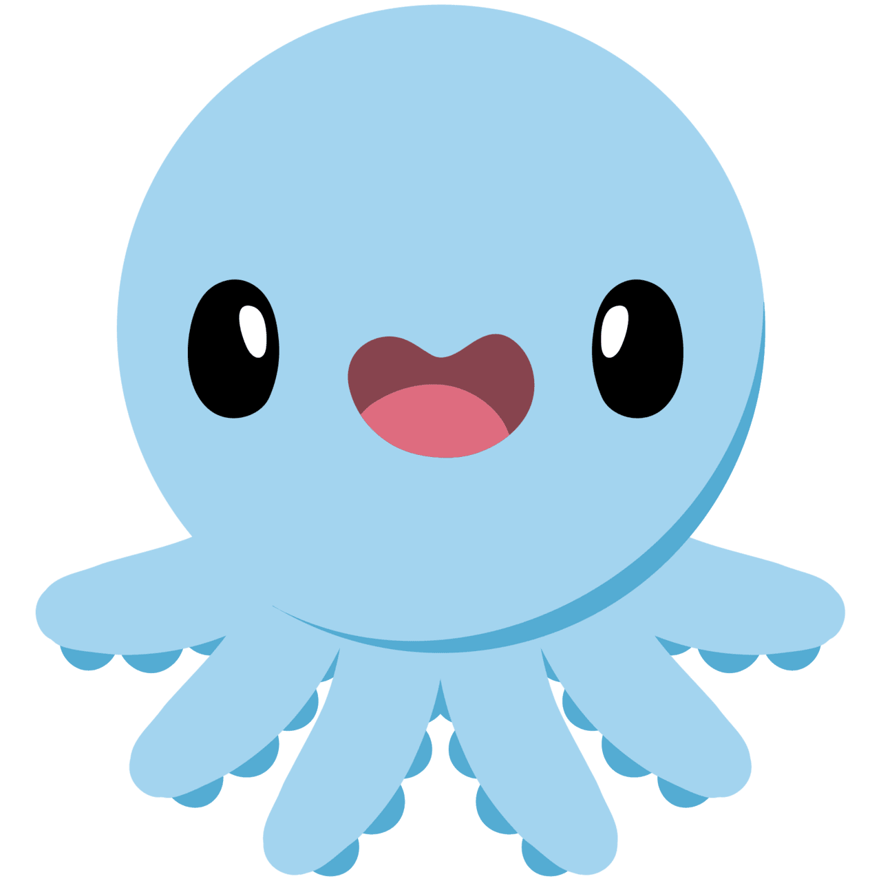 Octopus pin page clipart transparent 3