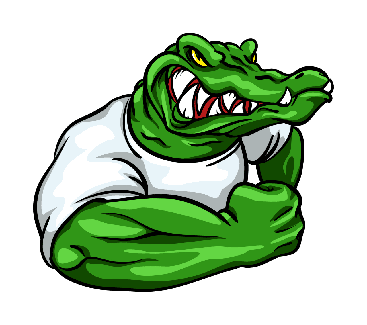 Alligator pin page clipart background 2