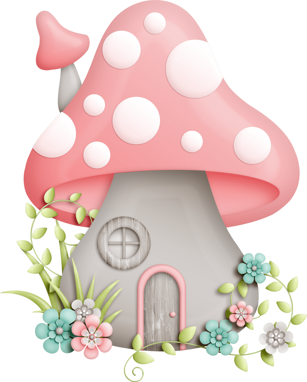 Mushroom pin page clipart background