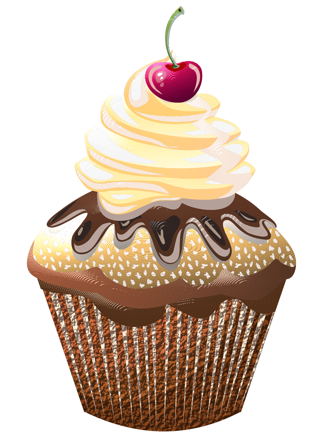 Cupcake pin page clipart picture